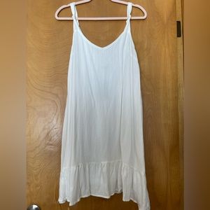Very J white linen dress